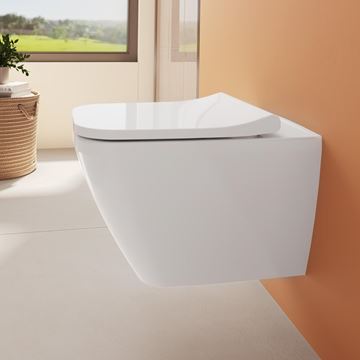 VITRA INTEGRA SQUARE závesné WC, Rim-ex splachovanie, VitrAhygiene 7082B003-0075 Obrázek - fotka