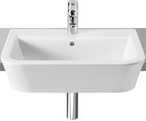 ROCA THE GAP umývadlo 56 cm, s otvorom pre batériu a prepadom