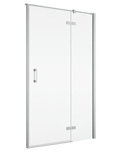 RONAL PUR sprchové dvere 120x200 cm, krídlové, chróm/sklo číre