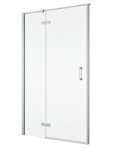 RONAL PUR PU13PG sprchové dvere 90x200 cm, krídlové, chróm/číre sklo Aquaperle