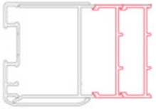 ROTH LEGA LINE nastavovací profil 1900mm, biela