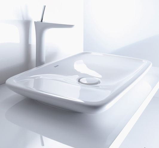 DURAVIT PURAVIDA umývadlo na dosku 69,5 cm, bez prepadu 0370700000 Obrázek - fotka