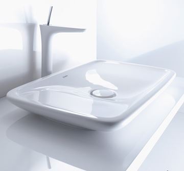 DURAVIT PURAVIDA umývadlo na dosku 69,5 cm, bez prepadu, WonderGliss 03707000001 Obrázek - fotka