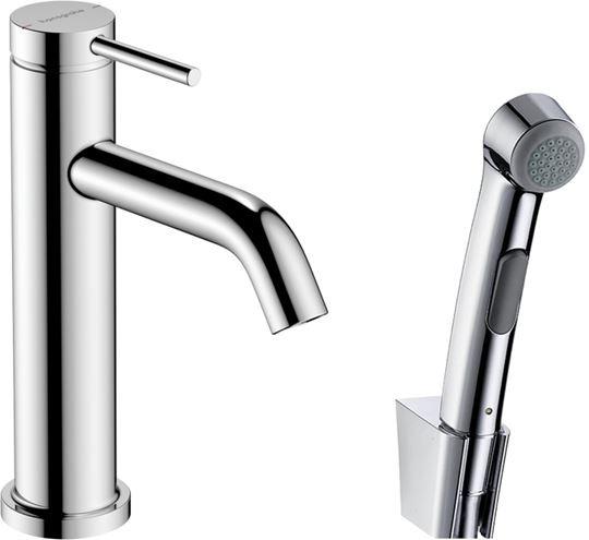 HANSGROHE TECTURIS S umývadlová stojanková batéria, s odtokovou súpravou a bidetovou sprškou, EcoSmart, chróm 73211000 Obrázek - Hlavní obrázek