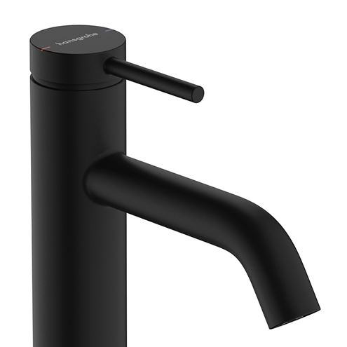 HANSGROHE TECTURIS S umývadlová stojanková batéria, s bidetovou sprškou a odtokovou súpravou, EcoSmart, matná čierna 73211670 Obrázek - fotka