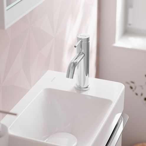 HANSGROHE TECTURIS S umývadlová stojanková batéria, CoolStart, EcoSmart+, chróm 73301000 Obrázek - fotka