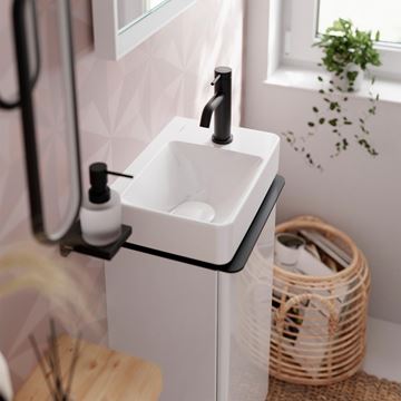 HANSGROHE TECTURIS S umývadlová stojanková batéria, CoolStart, EcoSmart+, matná čierna 73301670 Obrázek - fotka