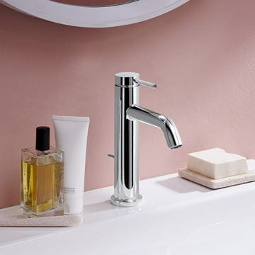 HANSGROHE TECTURIS S umývadlová stojanková batéria, s odtokovou súpravou, EcoSmart+, chróm 73310000 Obrázek - fotka