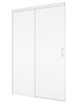 RONAL CADURA CAS2G sprchové dvere 120x200 cm, posuvné, biela/sklo číre
