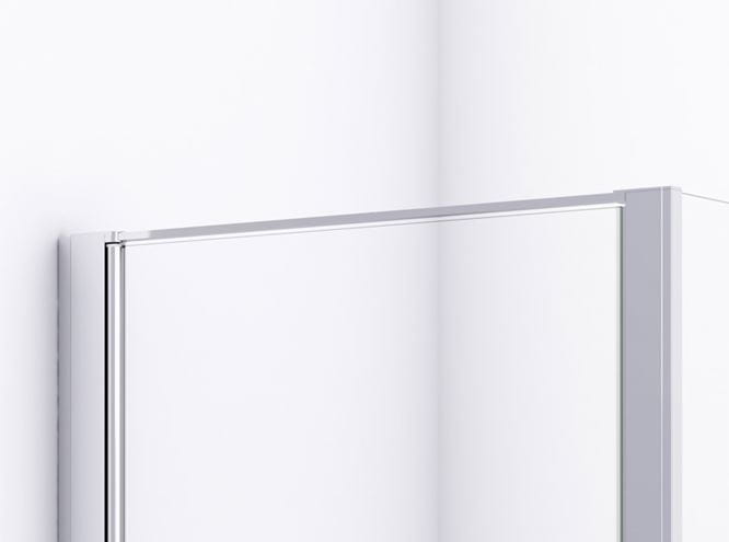 RONAL DIVERA D22T1 sprchové dvere 70x200 cm, lietacie, aluchróm/číre sklo D22T1 070 50 07 Obrázek - fotka
