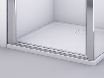 RONAL DIVERA D22T1 sprchové dvere 70x200 cm, lietacie, aluchróm/číre sklo D22T1 070 50 07 Obrázek - fotka