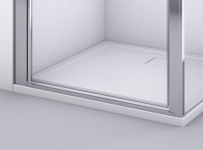 RONAL DIVERA D22T1 sprchové dvere 100x200 cm, lietacie, aluchróm/číre sklo D22T1 100 50 07 Obrázek - fotka