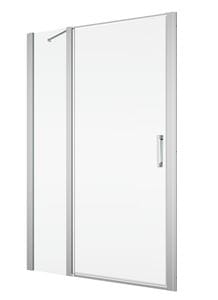 RONAL DIVERA D22T13 sprchové dvere 90x200 cm, vstup 530 mm, lietacie, aluchróm/číre sklo