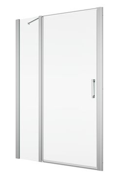 RONAL DIVERA D22T13 sprchové dvere 140x200 cm, vstup 730 mm, lietacie, aluchróm/číre sklo
