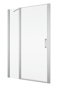 RONAL DIVERA D22T13 sprchové dvere 140x200 cm, vstup 730 mm, lietacie, aluchróm/číre sklo