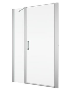 RONAL DIVERA D22T31 sprchové dvere 150x200 cm, vstup 830 mm, lietacie, luchróm / číre sklo