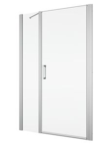 RONAL DIVERA D22T31 sprchové dvere 160x200 cm, vstup 830 mm, lietacie, aluchróm/číre sklo