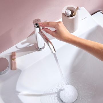 HANSGROHE TECTURIS S umývadlová stojanková batéria, EcoSmart+, chróm 73311000 Obrázek - fotka