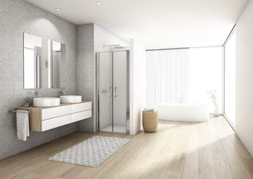 RONAL DIVERA D22T2 sprchové dvere 70x200 cm, lietacie, aluchróm/číre sklo D22T2 070 50 07 Obrázek - fotka