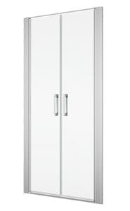 RONAL DIVERA D22T2 sprchové dvere 120x200 cm, lietacie, aluchróm/číre sklo