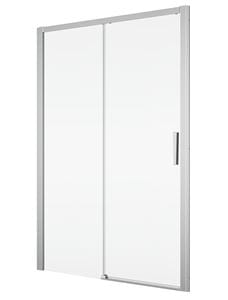 RONAL DIVERA D22S2B sprchové dvere 120x200 cm, posuvné, aluchróm/číre sklo