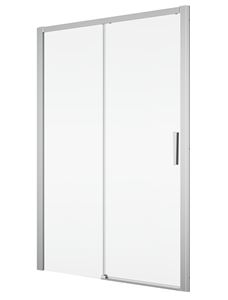 RONAL DIVERA D22S2B sprchové dvere 140x200 cm, posuvné, aluchróm/číre sklo