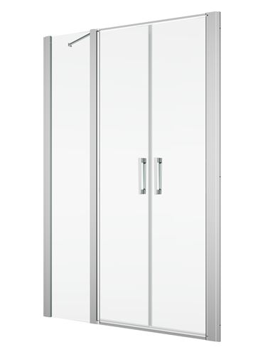 RONAL DIVERA D22T32 sprchové dvere 150x200 cm, vstup 1004 mm, lietacie, aluchróm/číre sklo D22T32 120 30 50 07 Obrázek - Hlavní obrázek