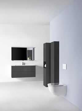 LAUFEN BASE vysoká skrinka 35x33,6x165 cm, 2 dvierkami, 1 polica, pánty vľavo, lesklá biela H4026911102611 Obrázek - fotka