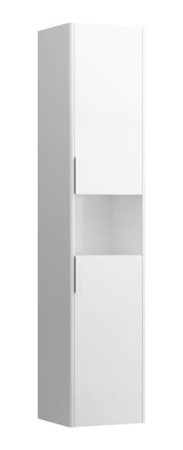 LAUFEN BASE vysoká skrinka 35x33,6x165 cm, 2 dvierkami, 1 polica, pánty vľavo, lesklá biela H4026911102611 Obrázek - Hlavní obrázek