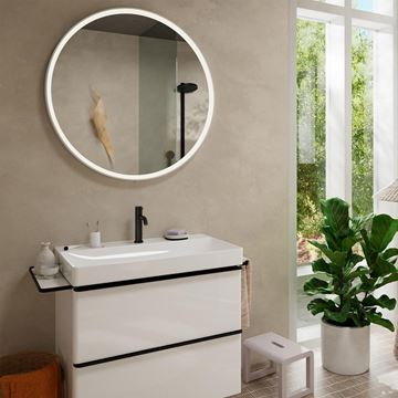 HANSGROHE TECTURIS S umývadlová stojanková batéria, CoolStart, EcoSmart+, matná čierna 73312670 Obrázek - fotka