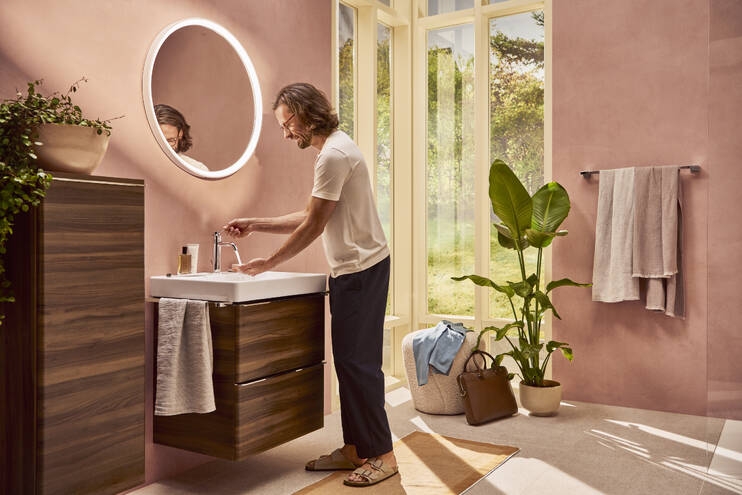 HANSGROHE TECTURIS S umývadlová stojanková batéria, s odtokovou súpravou, CoolStart, EcoSmart+, chróm 73314000 Obrázek - fotka