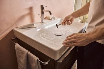 HANSGROHE TECTURIS S umývadlová stojanková batéria, s odtokovou súpravou, CoolStart, EcoSmart+, chróm 73314000 Obrázek - fotka