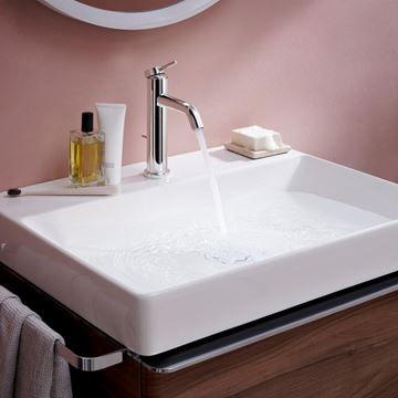 HANSGROHE TECTURIS S umývadlová stojanková batéria, s odtokovou súpravou, CoolStart, EcoSmart+, chróm 73314000 Obrázek - fotka