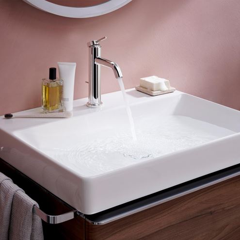 HANSGROHE TECTURIS S umývadlová stojanková batéria, s odtokovou súpravou, CoolStart, EcoSmart+, chróm 73314000 Obrázek - fotka