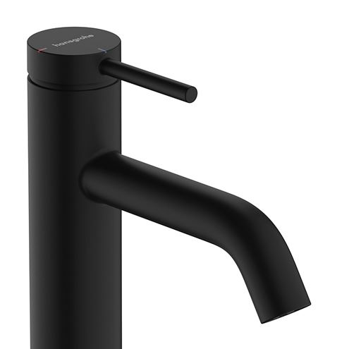 HANSGROHE TECTURIS S umývadlová stojanková batéria, s odtokovou súpravou, CoolStart, EcoSmart+, matná čierna 73314670 Obrázek - fotka