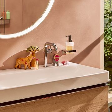 HANSGROHE TECTURIS S 110 Fine umývadlová stojanková batéria, s odtokovou súpravou, CoolStart, EcoSmart+, chróm 73323000 Obrázek - fotka
