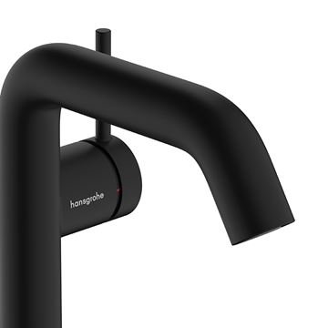 HANSGROHE TECTURIS S 110 Fine umývadlová stojanková batéria, s odtokovou súpravou, CoolStart, EcoSmart+, matná čierna 73323670 Obrázek - fotka