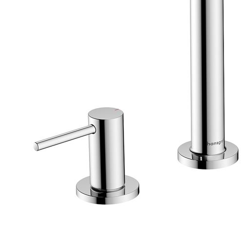 HANSGROHE TECTURIS S umývadlová stojanková batéria 3-otvorová, s odtokovou súpravou, EcoSmart, chróm 73330000 Obrázek - fotka