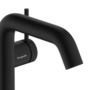 HANSGROHE TECTURIS S 150 Fine umývadlová stojanková batéria, s odtokovou súpravou, CoolStart, EcoSmart+, matná čierna 73340670 Obrázek - fotka