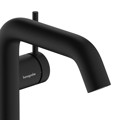 HANSGROHE TECTURIS S 150 Fine umývadlová stojanková batéria, s odtokovou súpravou, CoolStart, EcoSmart+, matná čierna 73340670 Obrázek - fotka