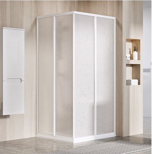 RAVAK SUPERNOVA SRV2-S 80 sprchové dvere 80x195 cm, posuvné, biela/plast Pearl 14V401O211 Obrázek - fotka