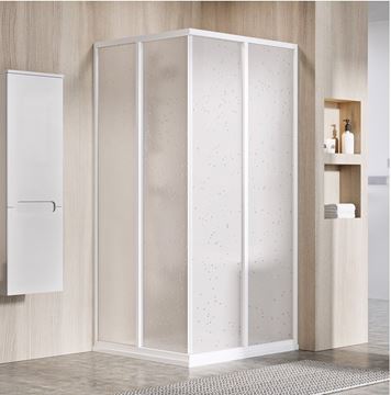 RAVAK SUPERNOVA SRV2-S 80 sprchové dvere 80x195 cm, posuvné, biela/plast Pearl 14V401O211 Obrázek - fotka