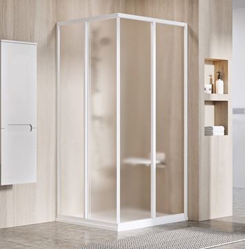 RAVAK SUPERNOVA SRV2-S 90 sprchové dvere 90x195 cm, posuvné, biela/sklo grape 14V701O2ZG Obrázek - fotka