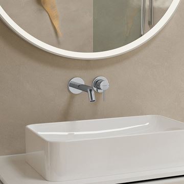 HANSGROHE TECTURIS S umývadlová podomietková batéria, s odtokovou súpravou, EcoSmart+, chróm 73350000 Obrázek - fotka