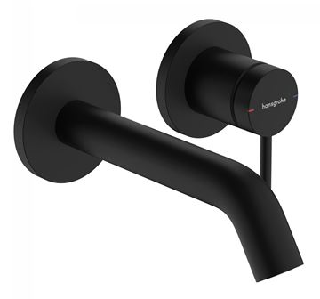 HANSGROHE TECTURIS S umývadlová podomietková batéria, s odtokovou súpravou, EcoSmart+, matná čierna