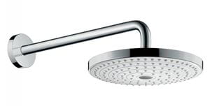HANSGROHE RAINDANCE SELECT S 240 2JET horná sprcha pr. 243 mm, 2 prúdy, s ramenom, EcoSmart, biela/chróm
