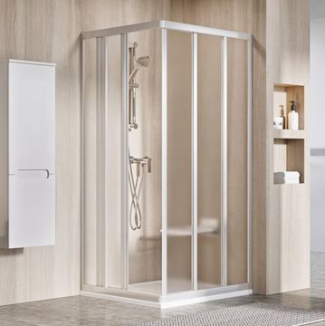 RAVAK SUPERNOVA ASRV3 80 sprchové dvere 80x198 cm, posuvné, satin/sklo grape 15V40UR2ZG Obrázek - fotka