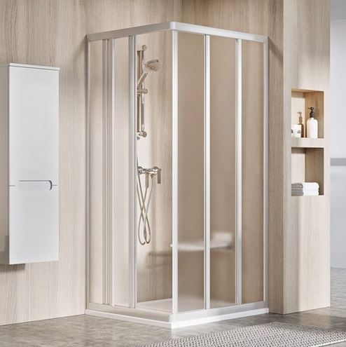 RAVAK SUPERNOVA ASRV3 80 sprchové dvere 80x198 cm, posuvné, satin/sklo grape 15V40UR2ZG Obrázek - fotka