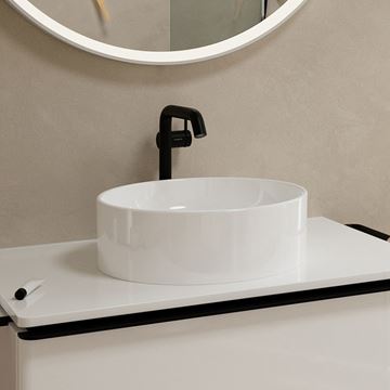 HANSGROHE TECTURIS S umývadlová stojanková batéria 240 Fine, CoolStart, EcoSmart+, matná čierna 73372670 Obrázek - fotka