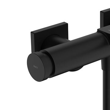 HANSGROHE TECTURIS E vaňová nástenná batéria, s prepínačom, matná čierna 73420670 Obrázek - fotka